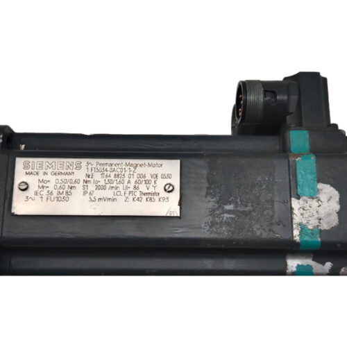 Siemens Servo Motor 1FT5034-0AC01-1-Z | 1.5 kW | 230 V | IP65