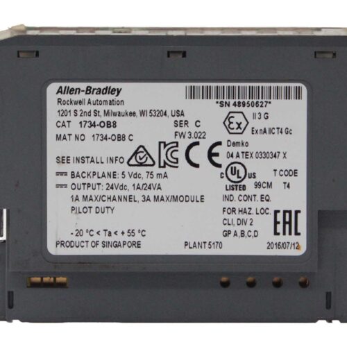 1734-OB8 Allen Bradley PLC | 24 VDC | I/O Module