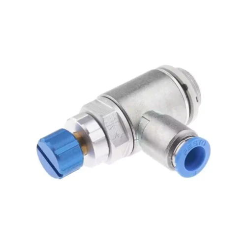 Festo Pneumatics GRLA-3/8-QS-8-D | Flow Control Valve | 3/8 inch | -0.95 to 10 bar