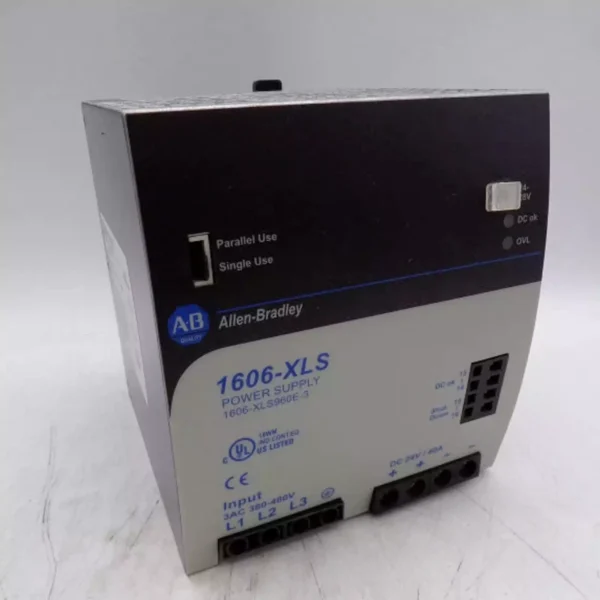 Allen Bradley 1606-XLS960E Power Supply - 960W, 24-28V DC, DIN Rail Mount, High Efficiency