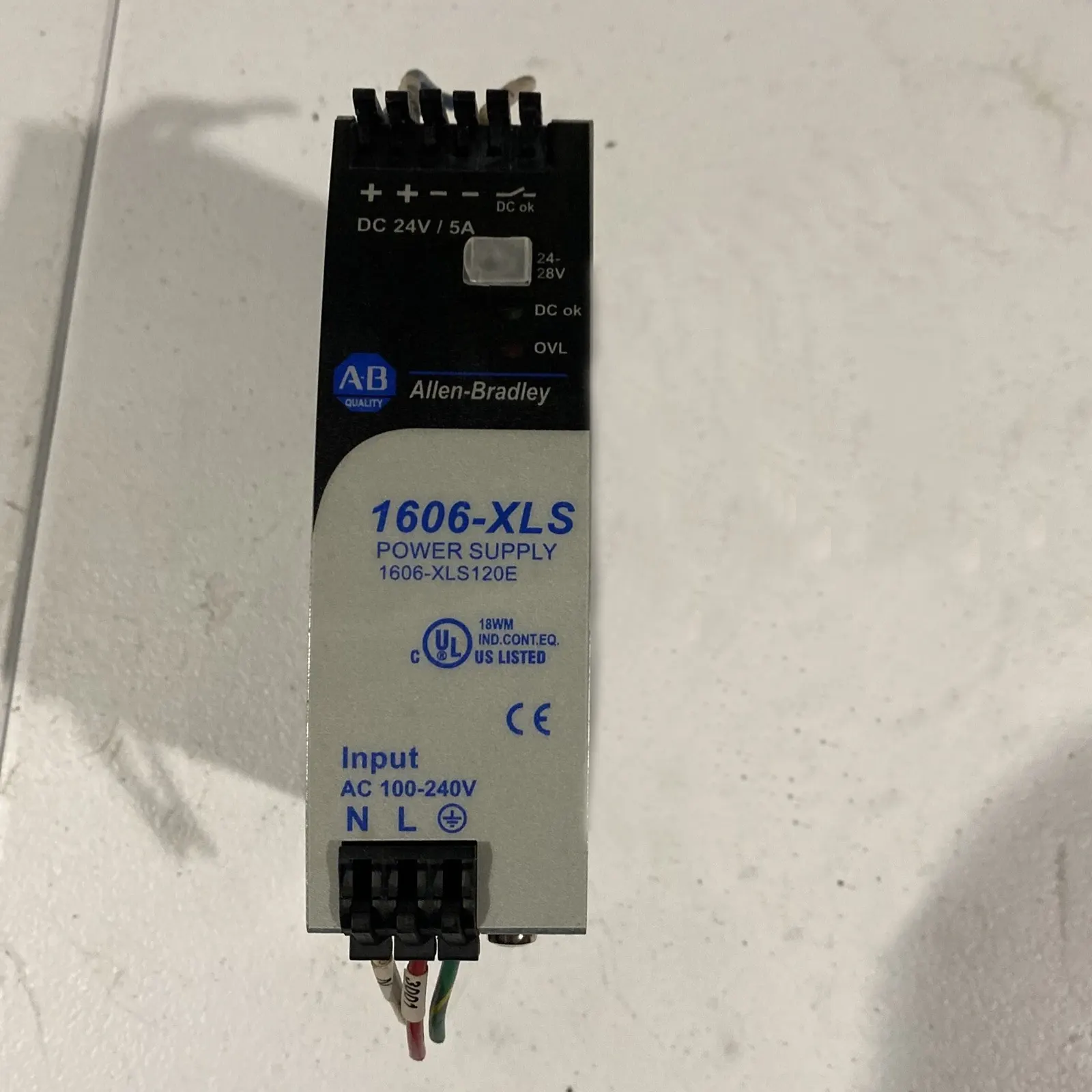 Allen Bradley 1606-XLS240K Power Supply – 240W, 8A, 28-32V DC, Parallel Operation, DC Relay